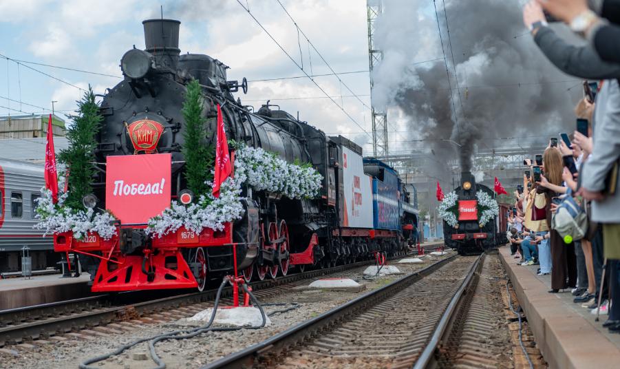 Ретропоезд «Победа» прибыл в Ростов-на-Дону: дань памяти 80-й годовщине Великой Победы