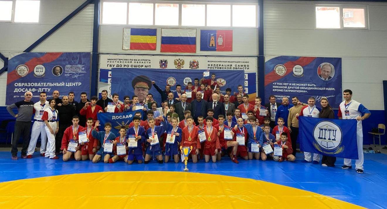 ОЦ ДОСААФ-ДГТУ провел Открытый областной военно-патриотический турнир по самбо