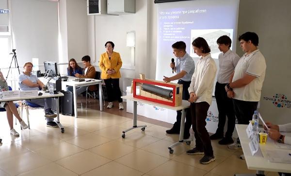 Публичная защита командных проектов в Предуниверсарии передовой инженерной школы ДГТУ