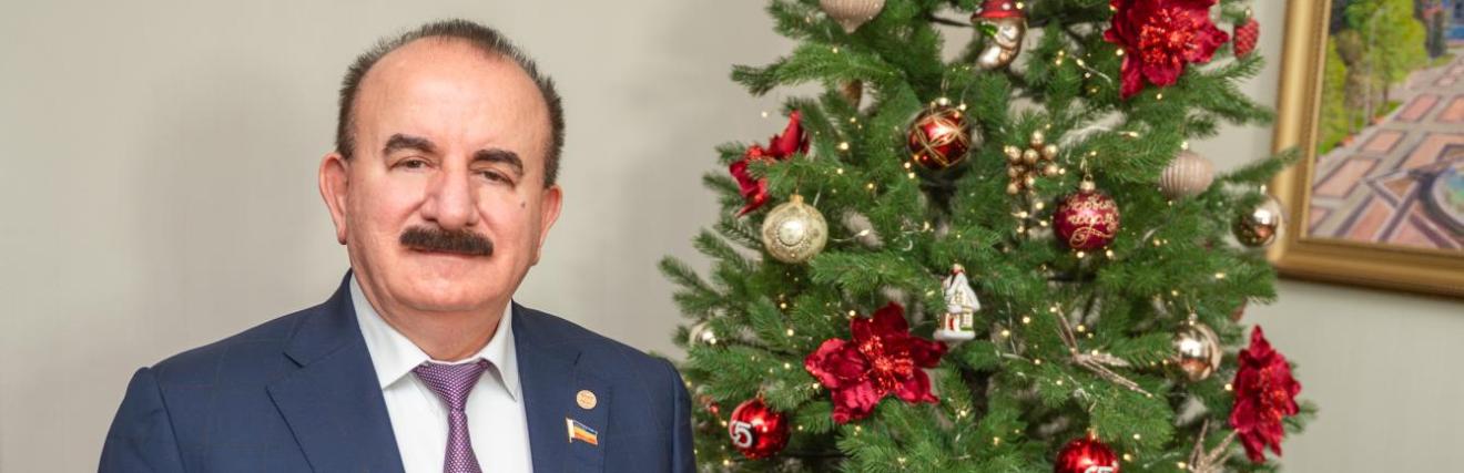 Поздравление с Новым, 2026 годом и Рождеством Христовым от ректора ДГТУ