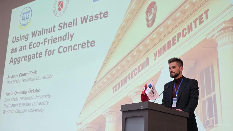 Докторант ДГТУ представил научные разработки в области строительных материалов на конференции в Турции